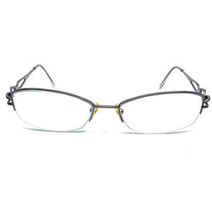 Wittnauer‎ GLAM Lilac 52-16-135 Womens Eyeglasses Metal Half Rim Frames H9735